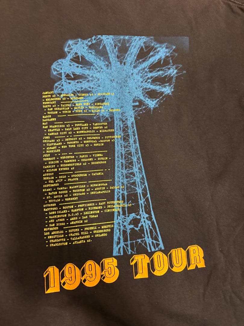 90's R.E.M 95年ツアーTシャツ　バンドTシャツ