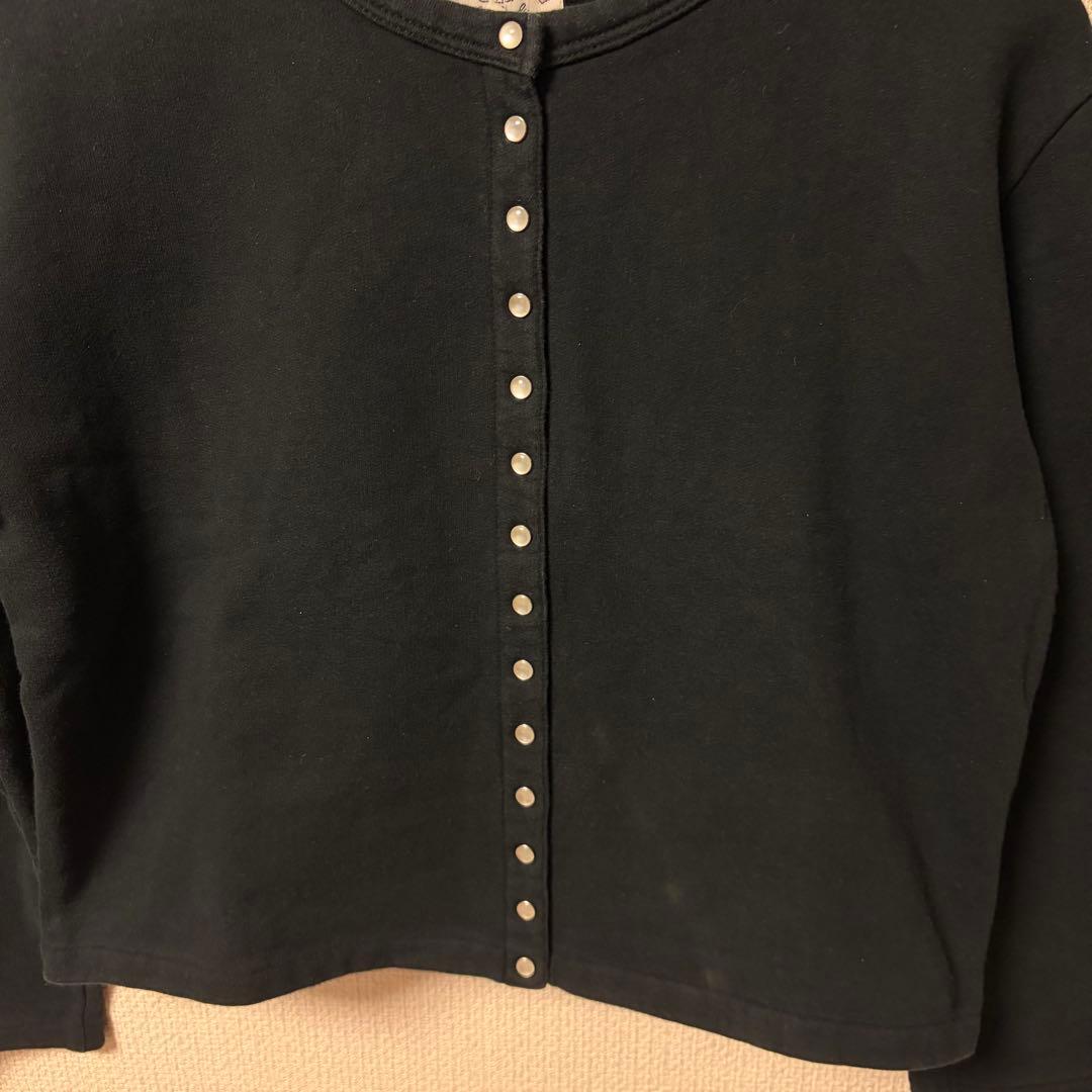 アニエスベー agnès b. ブラックカーディガン サイズ3 - メルカリ