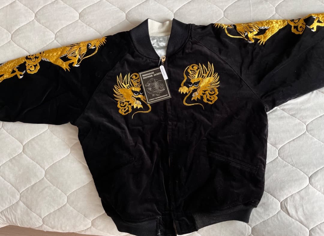 新品未使用品 warehouse 別珍スカジャン 五重塔 中綿無し - メルカリ