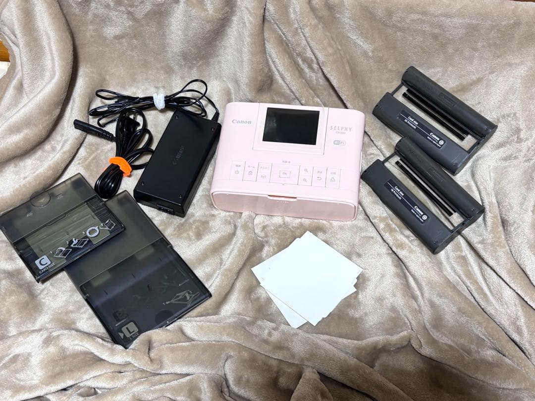 ほぼ美品】Canon SELPHY CP1300 ピンク 本体 - メルカリ