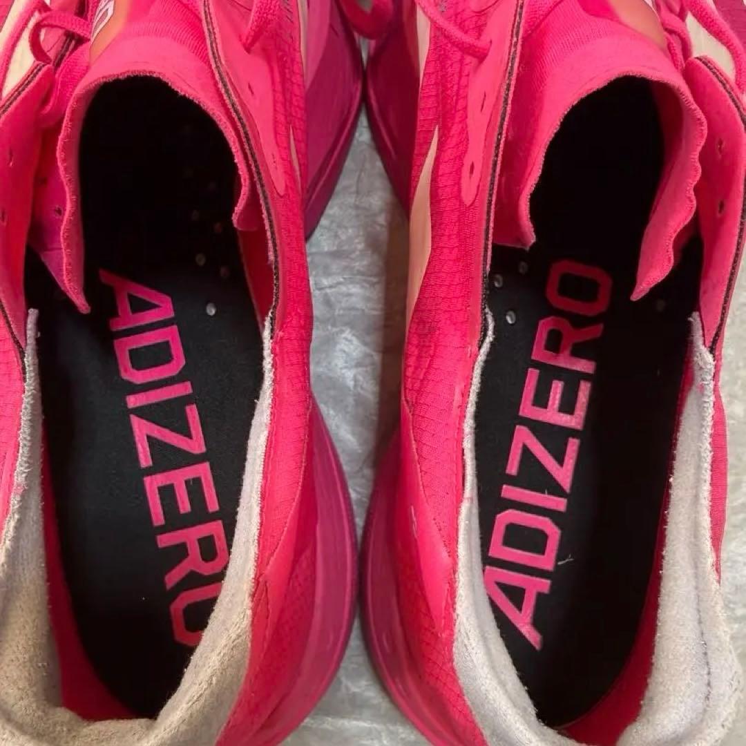 【美品】ADIZERO アディオスプロ4 27.5cm ピンク
