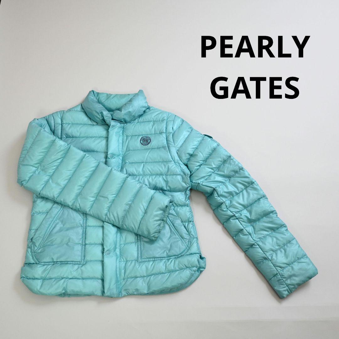 531☆ PEARLY GATES 2WAY ダウン ジャケット ライトブルー