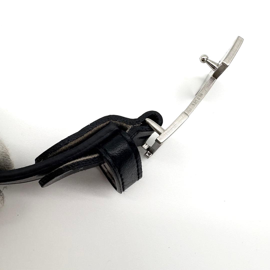 HERMES ベルト コンスタンス Hロゴ シルバー レザー 本革 ロゴバックル