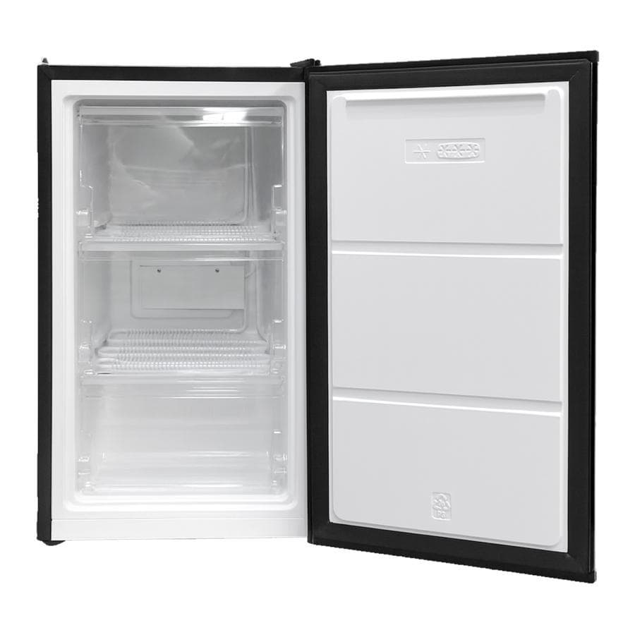 冷凍庫 小型 スリム 60L 省エネ 前開き 高さ80×幅40cm（ブラック