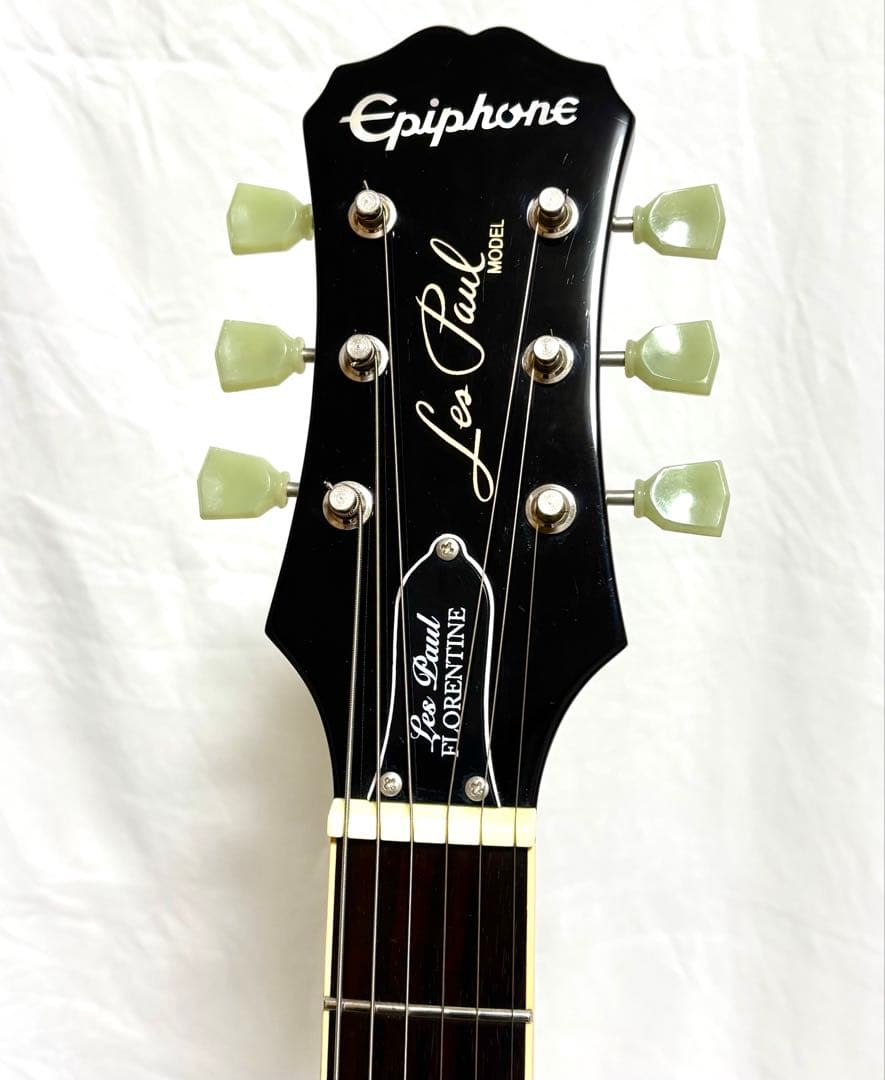 新品弦張替済】Epiphone Les Paul FLORENTINE - メルカリ