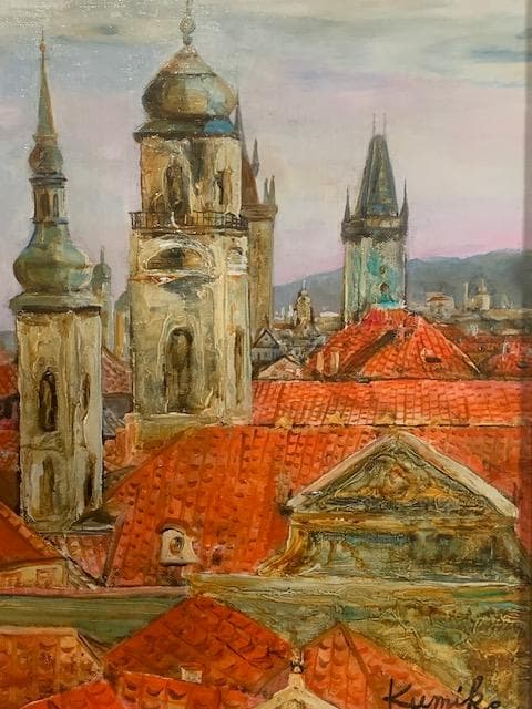 4月13日のみ☀️鈴木久美子☀️パリ国際サロン会員◆油彩Ｆ４◆評価６.３万円／号