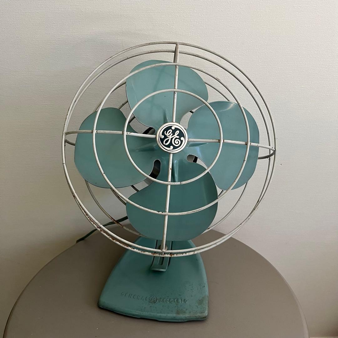 レア！GE ゼネラルエレクトリック 扇風機 アクアブルー レトロ | 激安