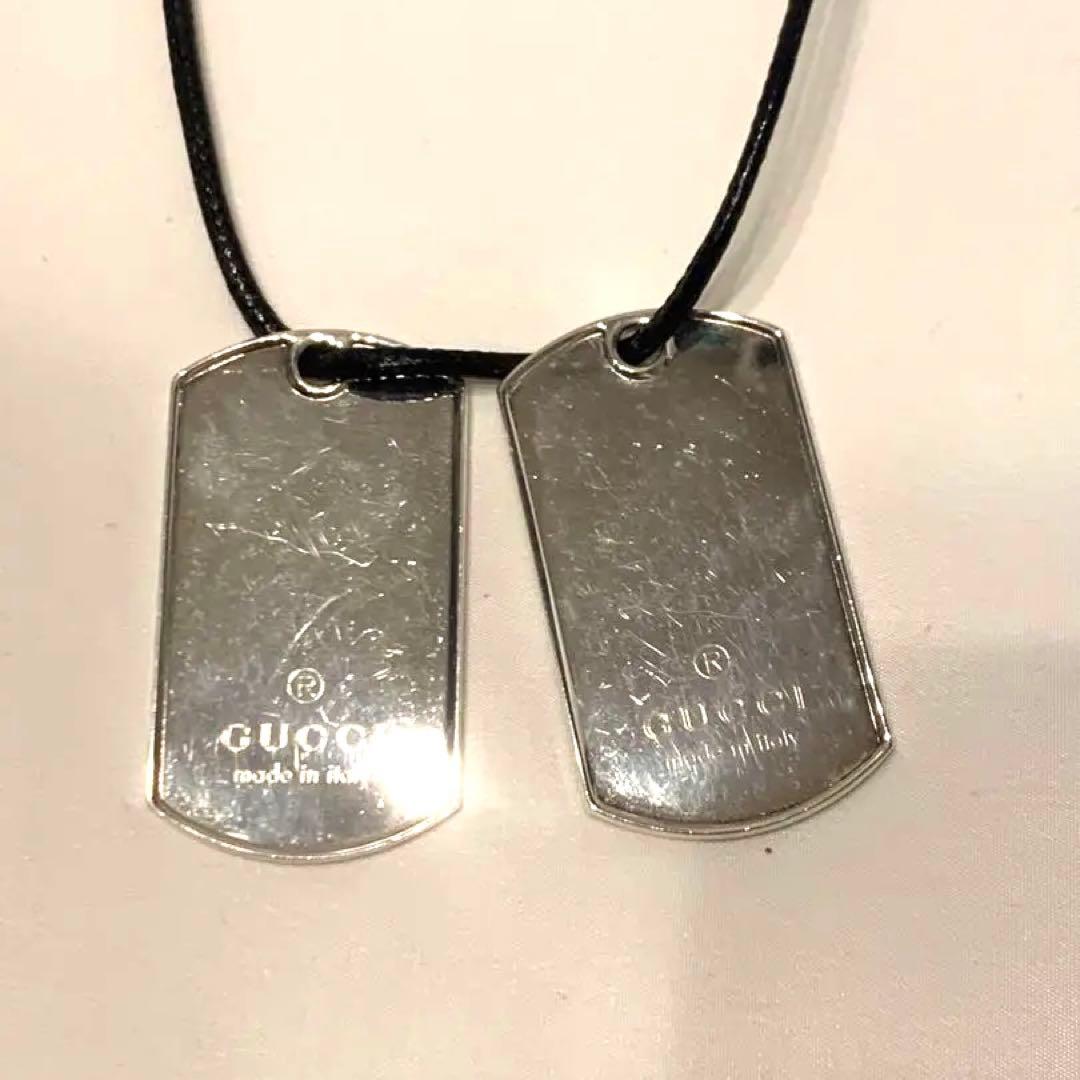 GUCCI グッチ ダブル ドッグタグ プレート 38.8g 925刻印 - メルカリ