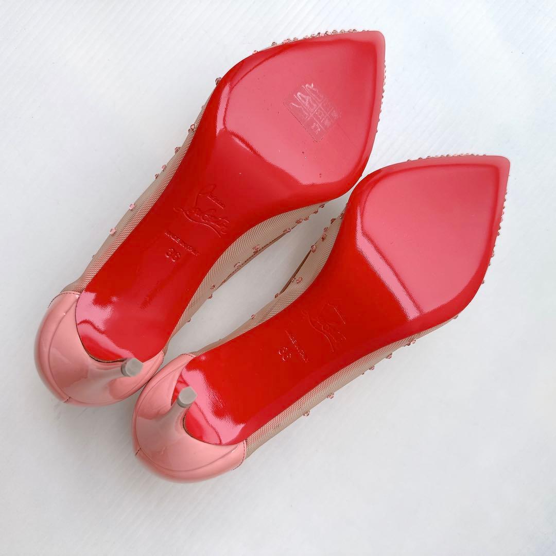 ルブタン STRASS 豪華 スワロ ラインストーン ハイヒール パンプス