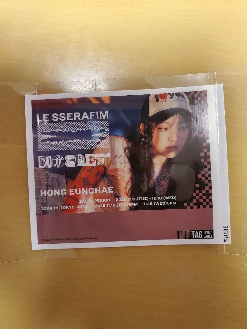 LE SSERAFIM オリジナルラベル缶 HONG EUNCHAE - メルカリ