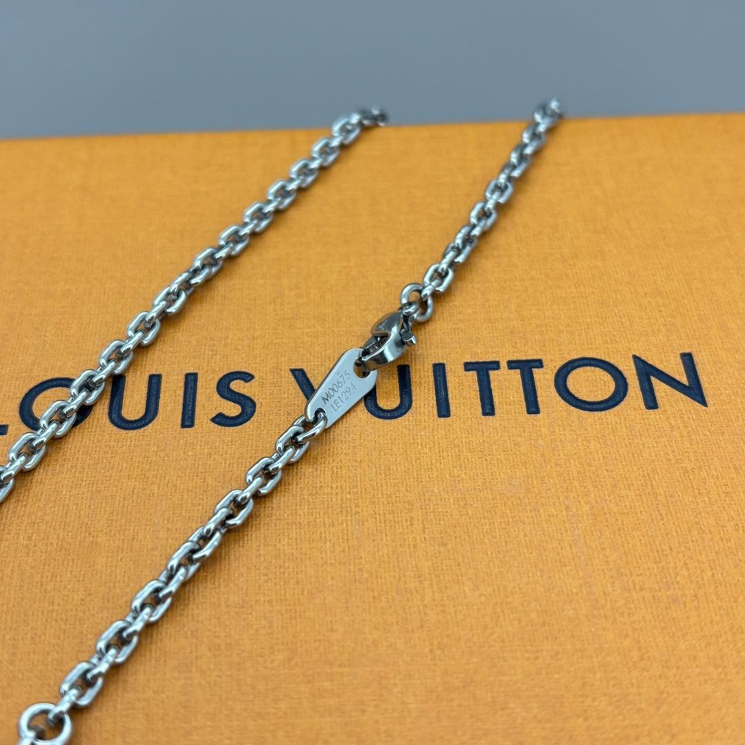 極美品 ルイヴィトン ネックレス ペンダント モノグラム ボールド 3連
