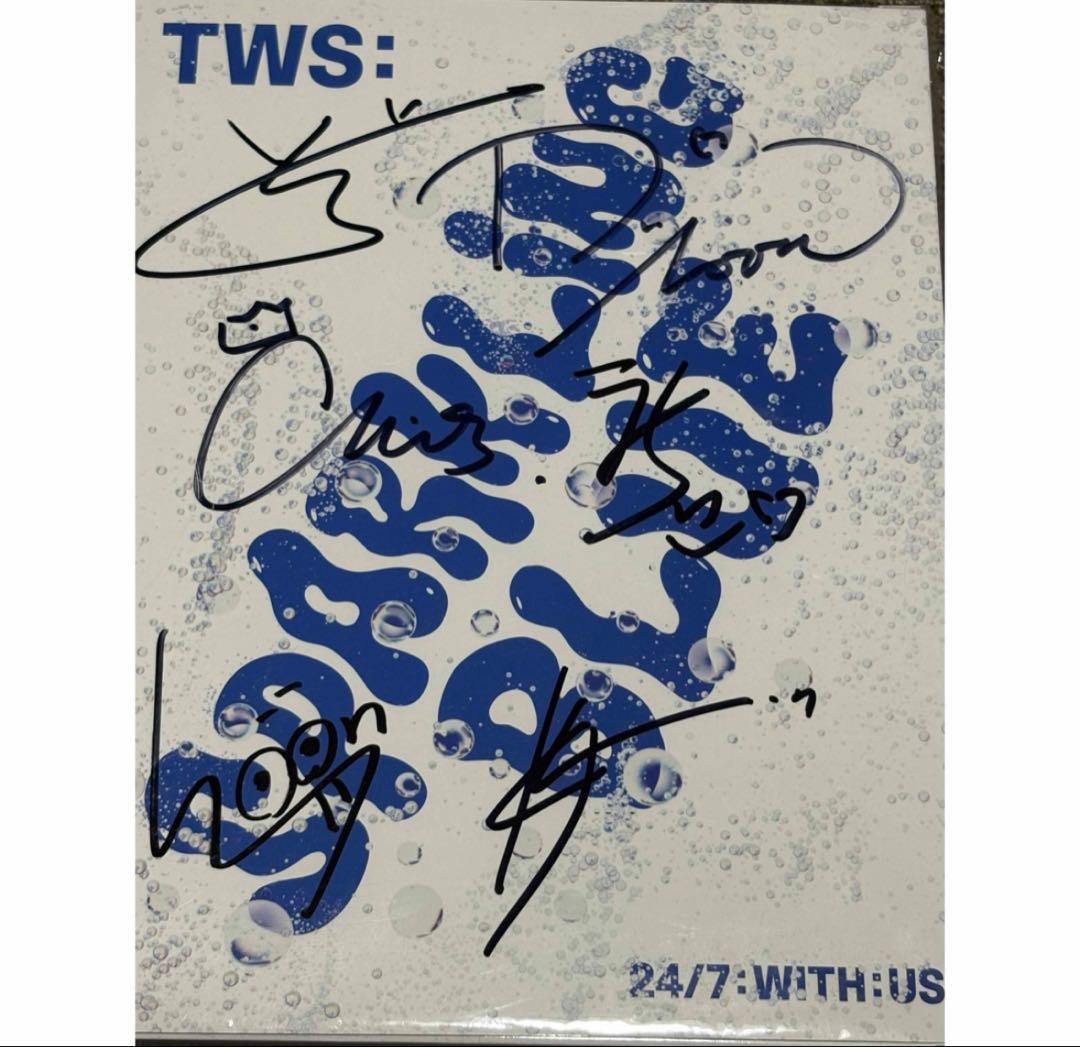 未開封 メンバーサイン 直筆CD TWS トゥアス Sparkling Blue - メルカリ