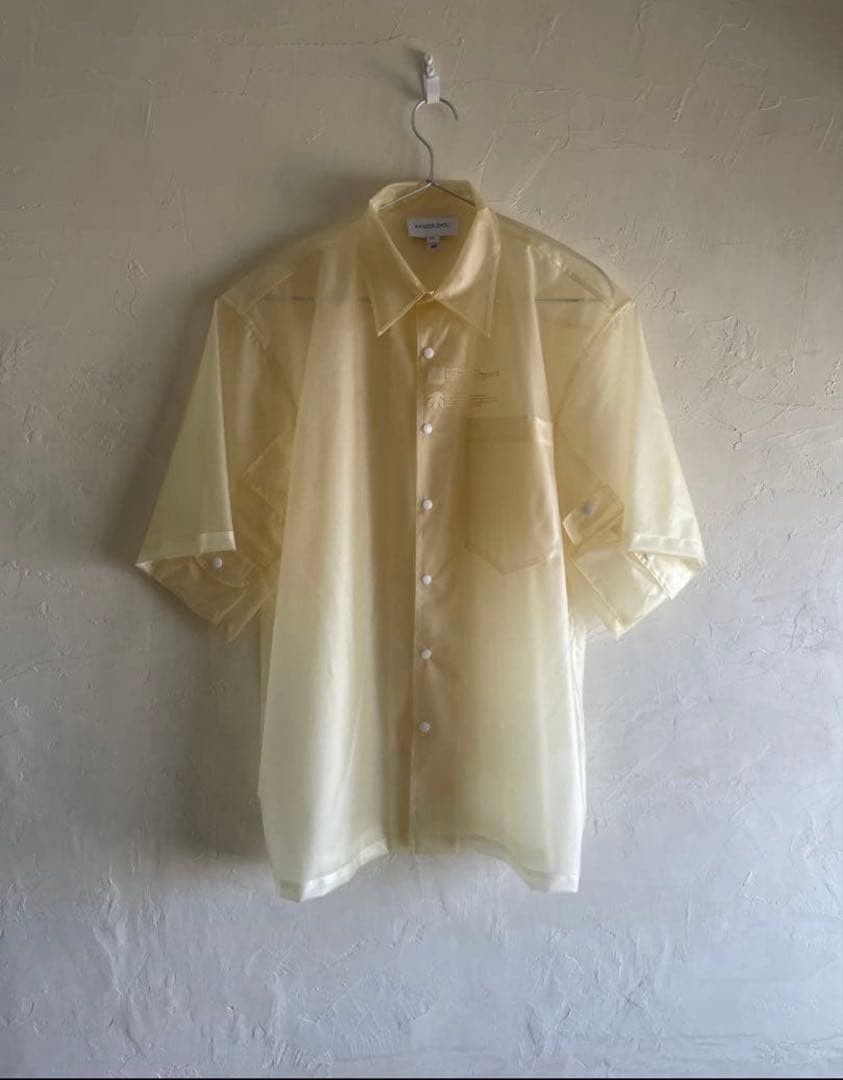 希少［XANDER ZHOU］19AW トランスルーセントシャツ セント マイケル × ギークス ルール × サマーウォーズ、映画ポスターを