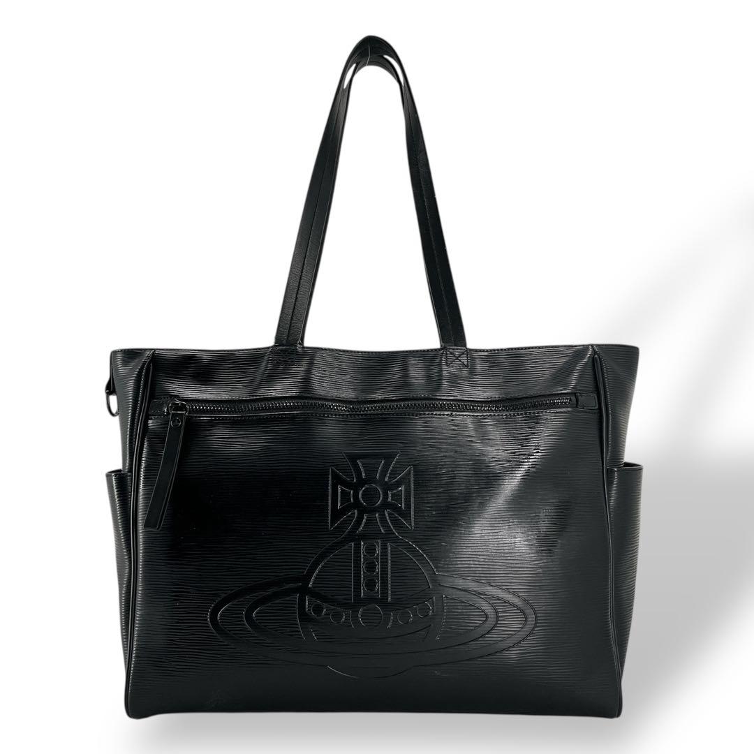 ヴィヴィアンウエストウッド　フロウ　トートバッグ　肩掛け可　A4可　オーブ　塩ビ 楽天市場】VIVIENNE WESTWOOD ヴィヴィアンウエストウッドA4サイズ