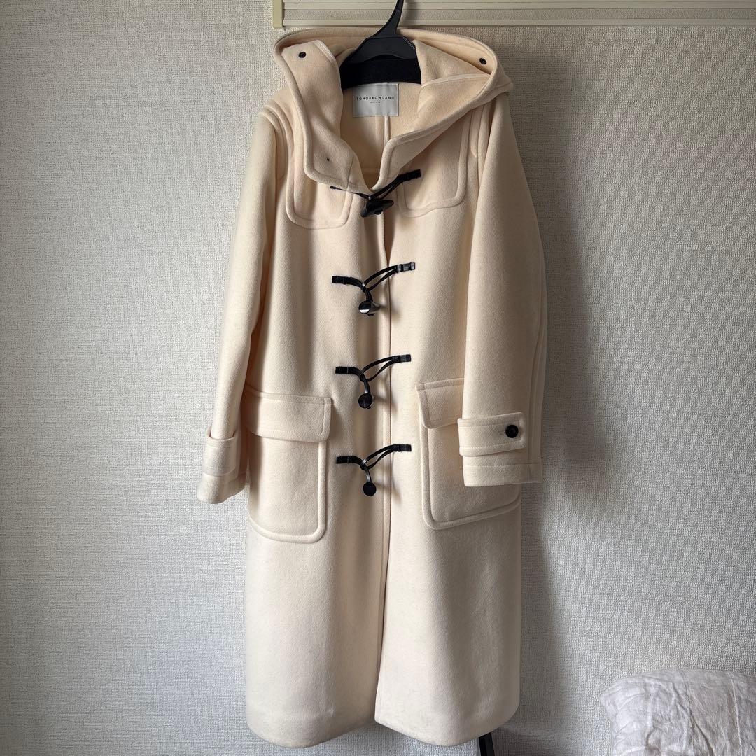 アイボリー ダッフルコート フード付き LIP SERVICE（リップサービス） ダッフルコート コート ファー