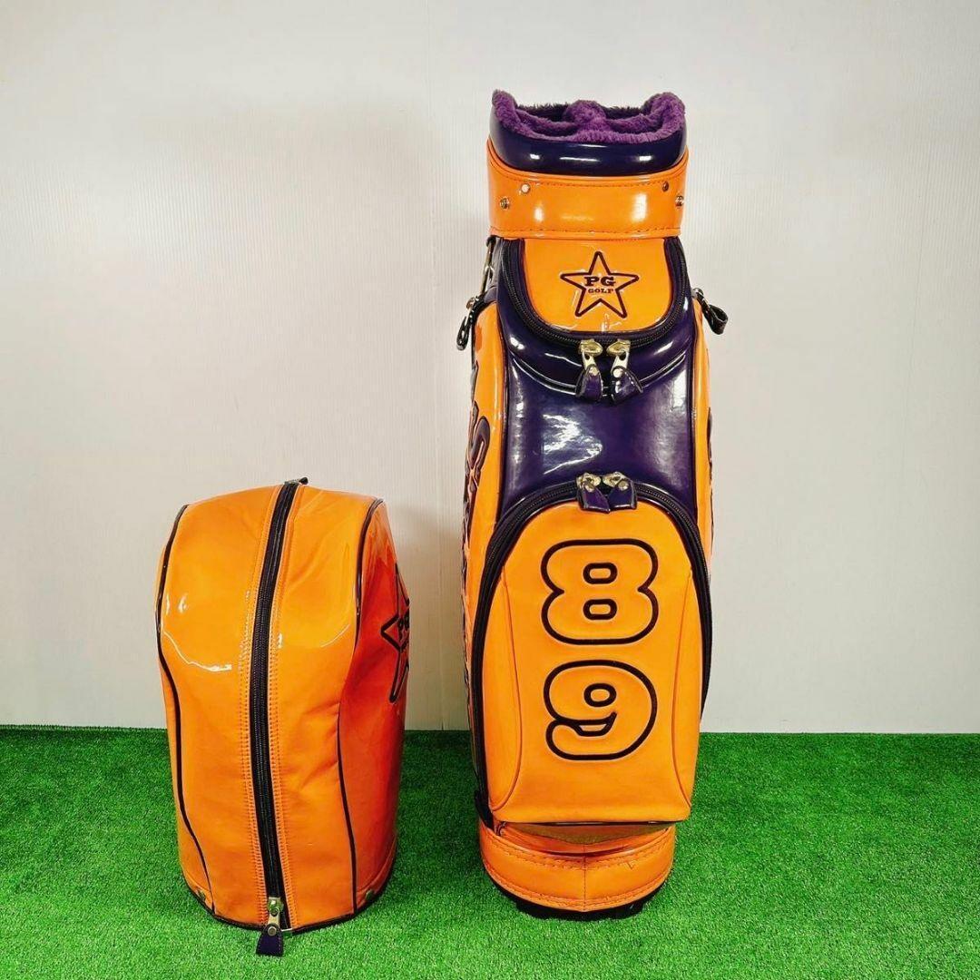 状態良好】パーリーゲイツ キャディバッグ エナメル 89スマイル ゴルフ