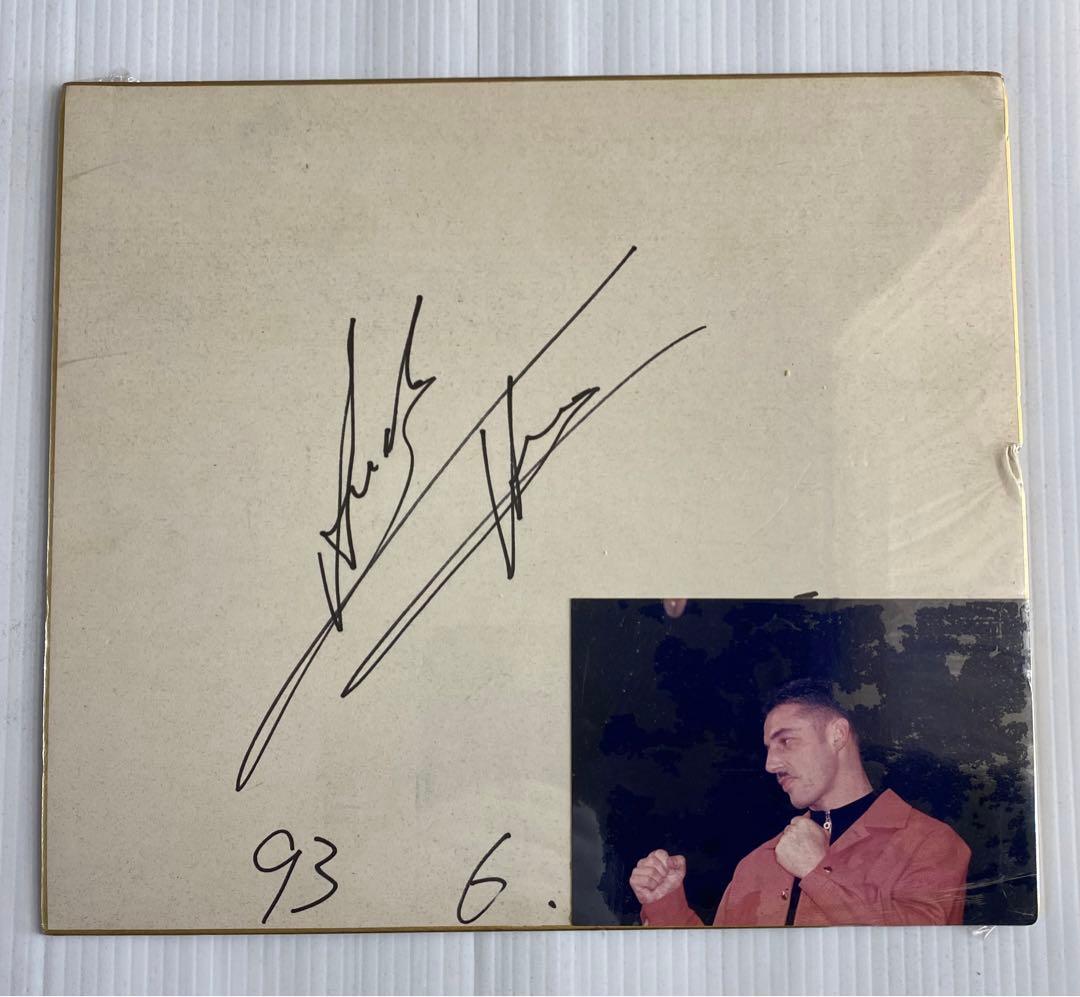 K‐1 アンディ・フグ 直筆サイン色紙 Tシャツ 本(アンディズム) 他