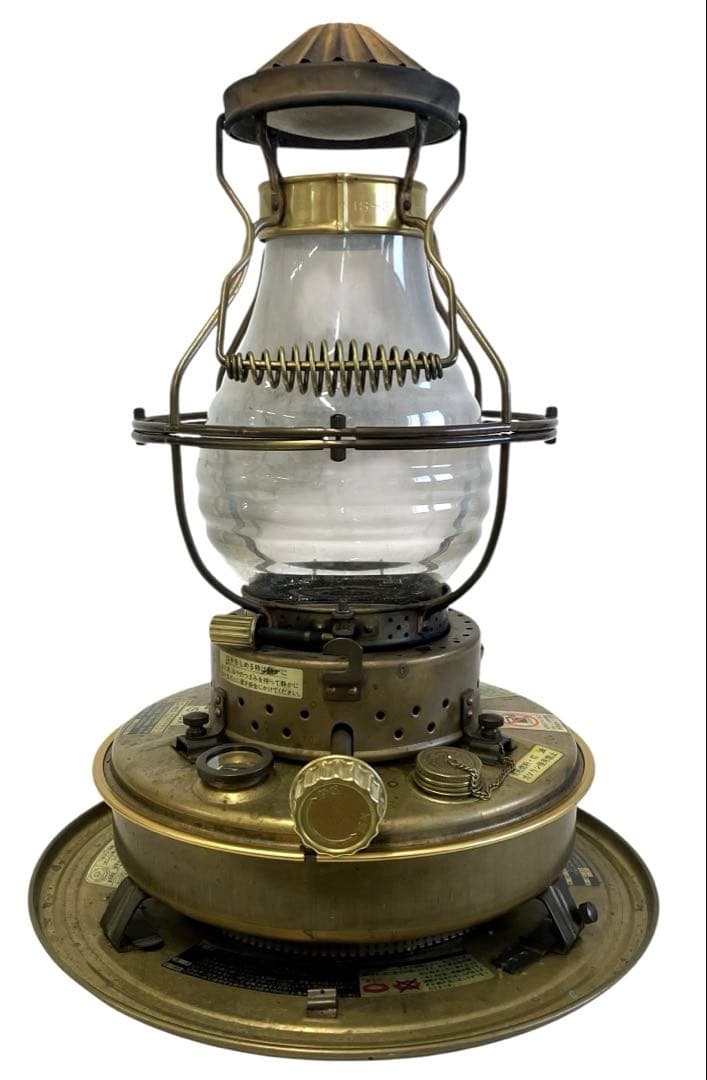 ニッセン（日本船燈）石油ストーブ フリージア IS-3DX レトロ 真鍮製 ニッセン / 日本船燈 ストーブ IS-3 ゴールドフレーム レトロ 暖房器具