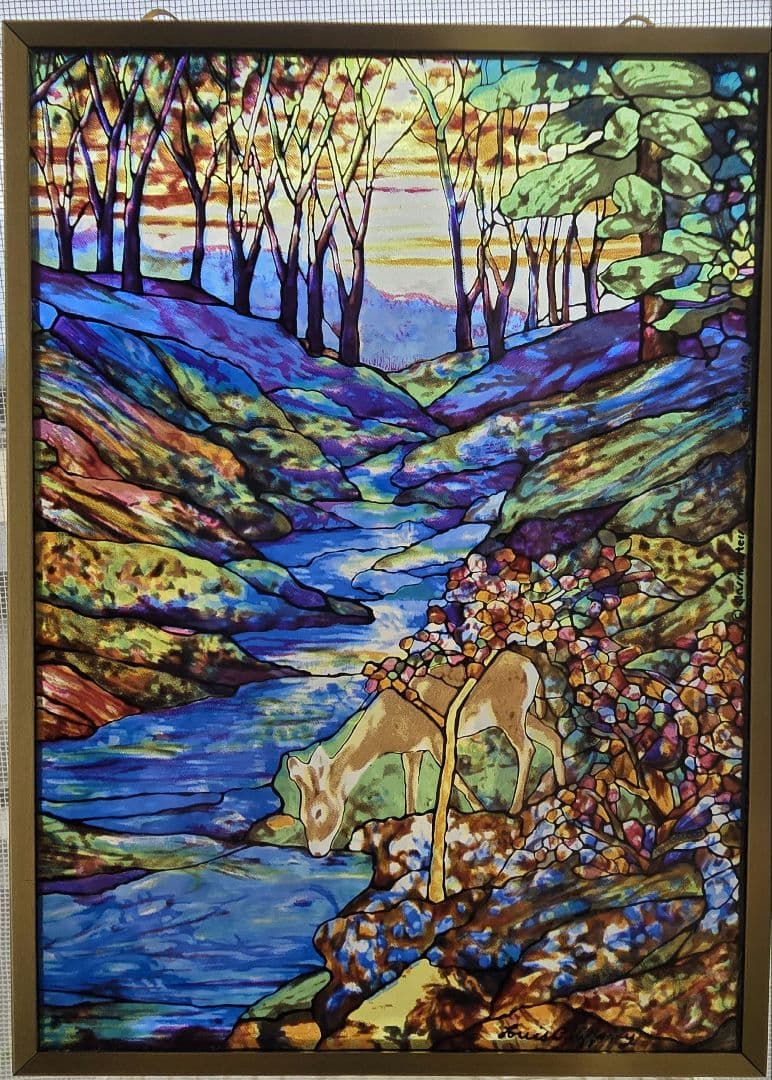 glassmastrs Tiffany Fawn ステンドグラスアート glassmastrs Tiffany Fawn ステンドグラスアート glassmastrs Tiffany