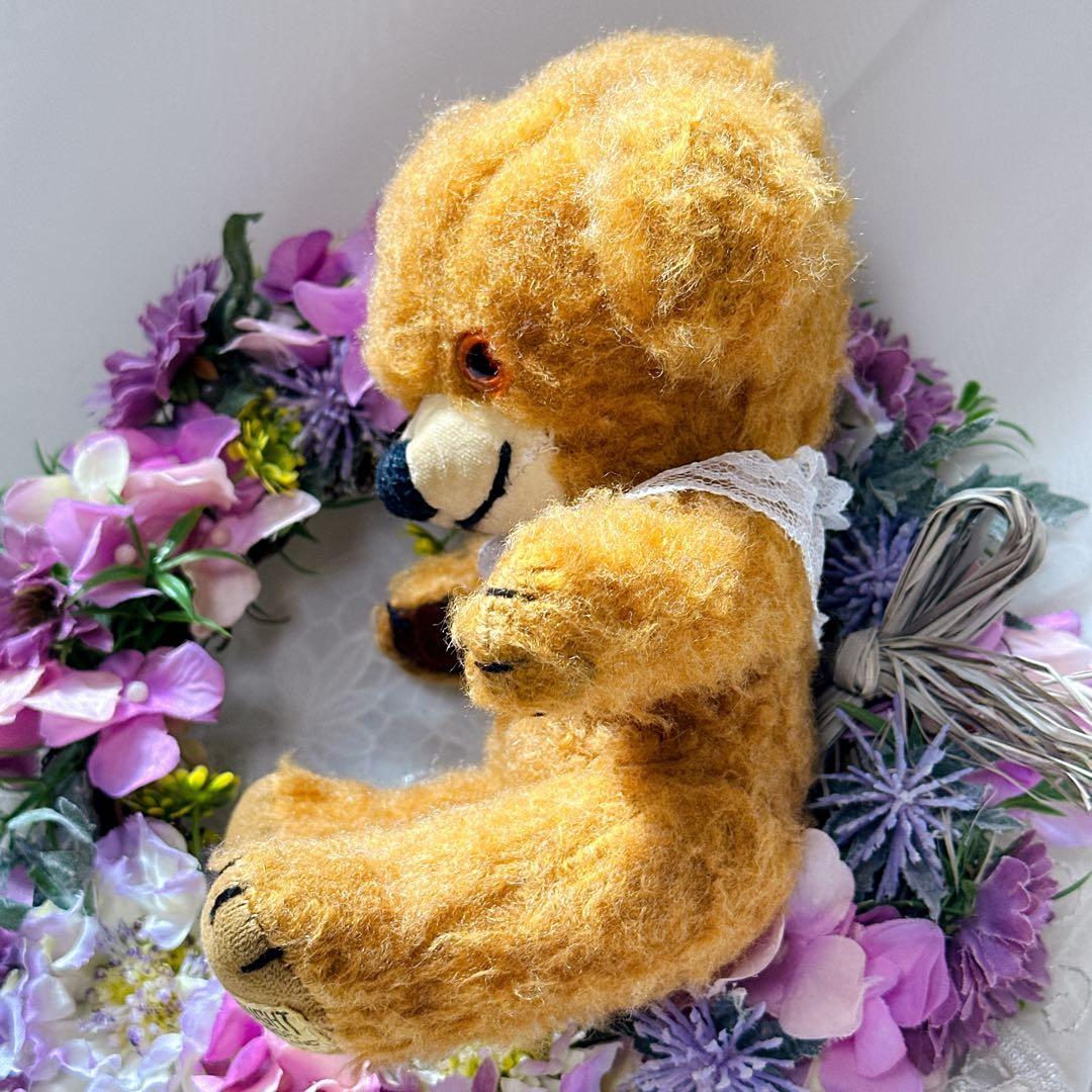 ✨レア✨❤️オレンジブラウンのちびチーキー❤️メリーソート　アンティークテディベア