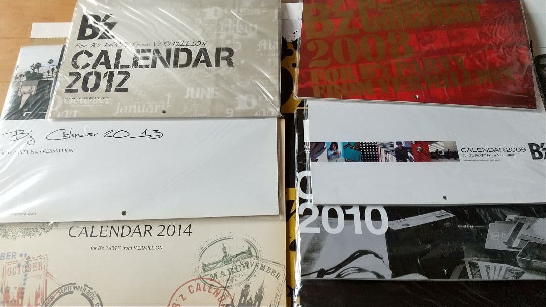 B'z Monthly カレンダー 2008〜2019