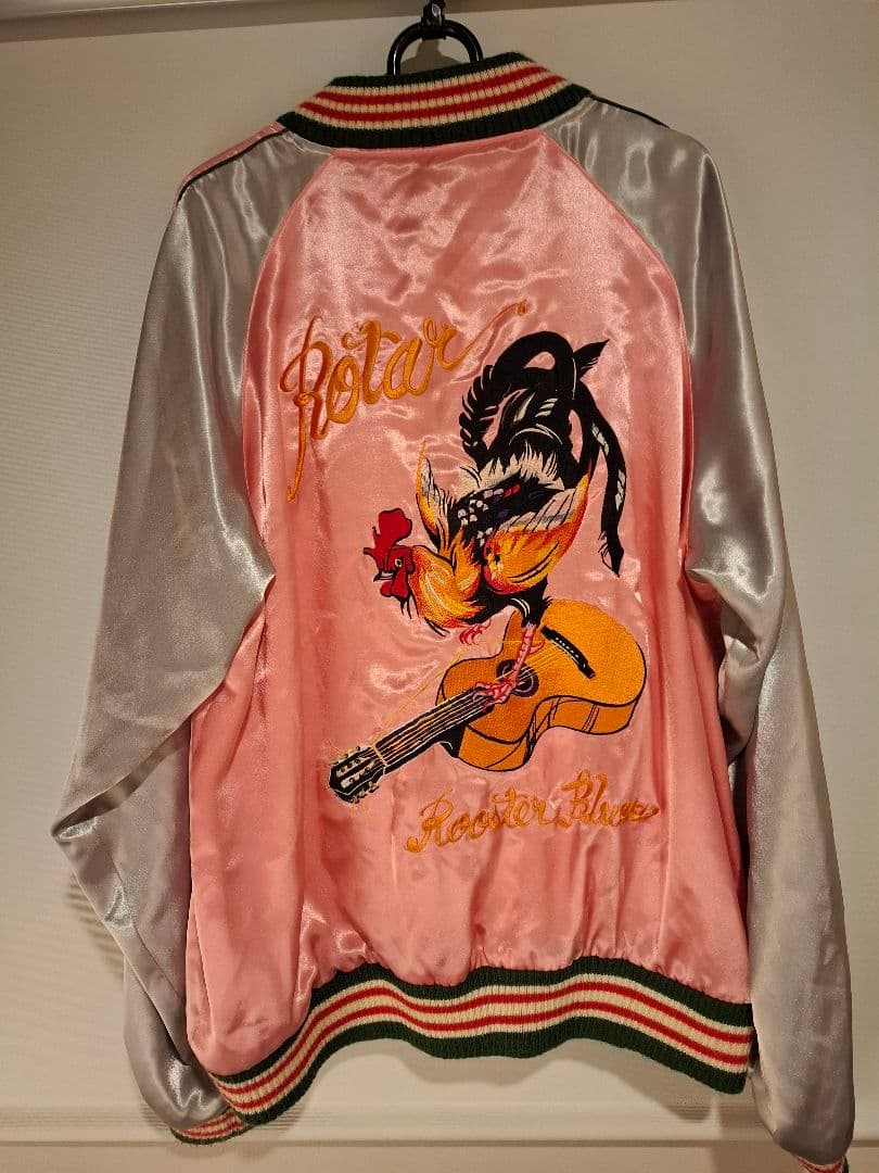 Rotar ローター スカジャン ピンク Lサイズ Rooster リバーシブル