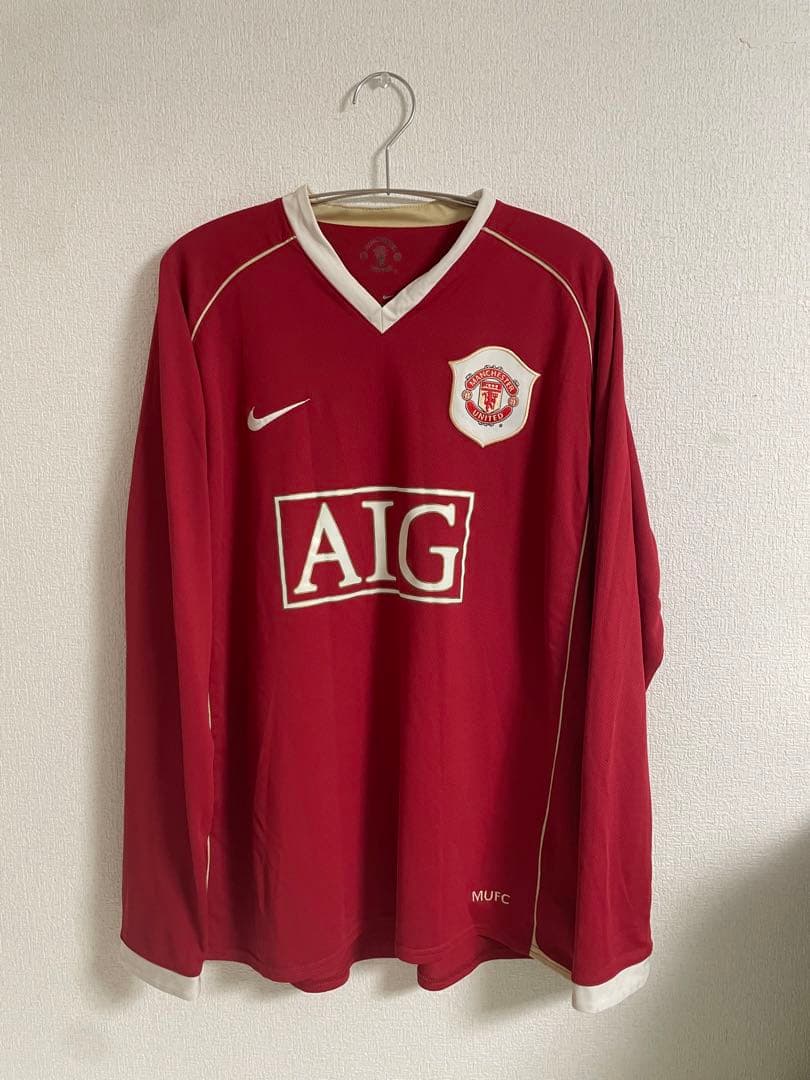 NIKE 06-07 マンチェスターユナイテッド ユニフォーム 長袖 AIG - メルカリ