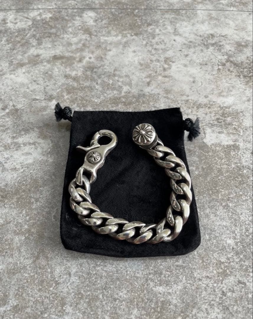 クロムハーツ　クリップブレスレット　クラシックチェーン CHROME HEARTS（クロムハーツ） クラシック チェーン リンク クロス