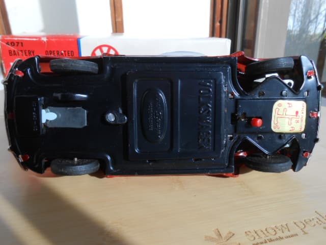 超希少、美品！萬代屋 BC バンダイ VW ワーゲン ビートル 大型 ブリキ 箱