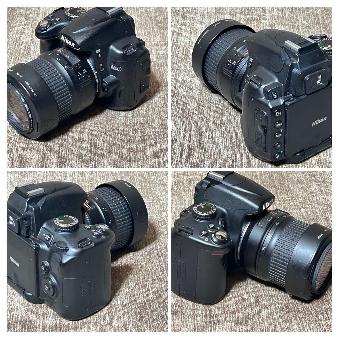 稼働品 ニコン D5000 レンズキット シャッター回数7863 付属品完備