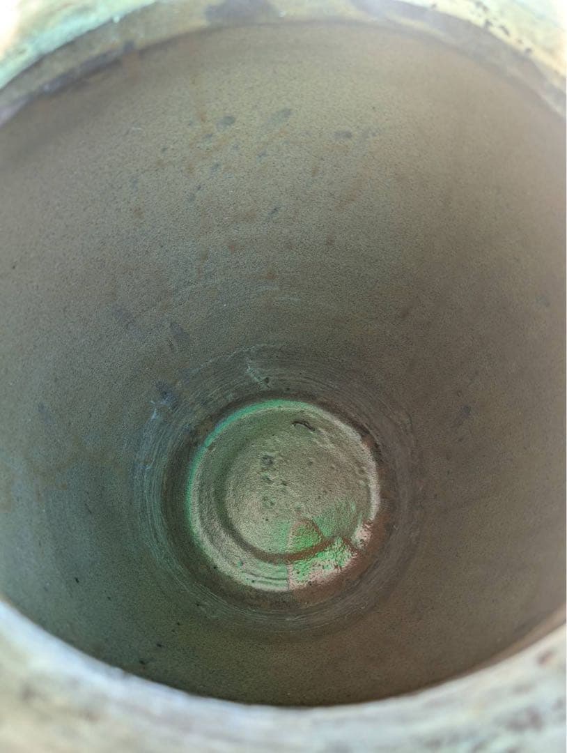 昭和レトロ】大甕 大壺 陶器 ピータン壺 つぼ 甕 オブジェ アンティーク