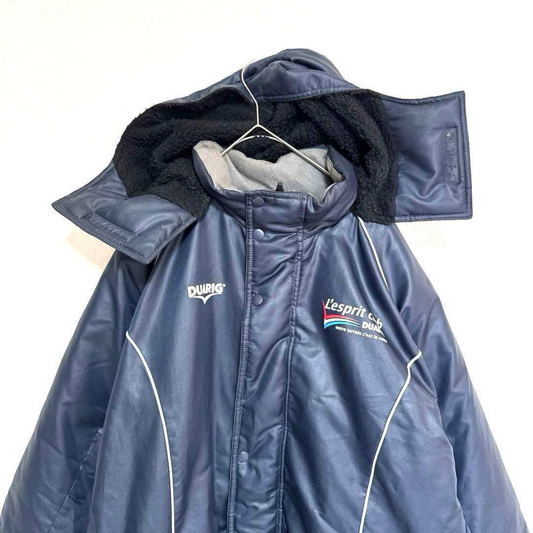 DUARIG】ベンチコート ロングダウン サッカー M 防寒 コーチ メンズ