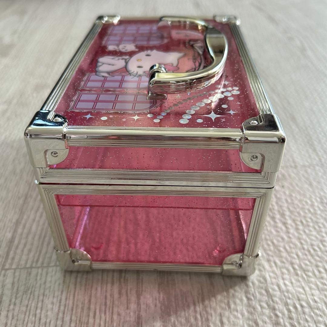 レア✨チャーミーキティ バニティケース 2005 レア ピンク ラメ　平成レトロ