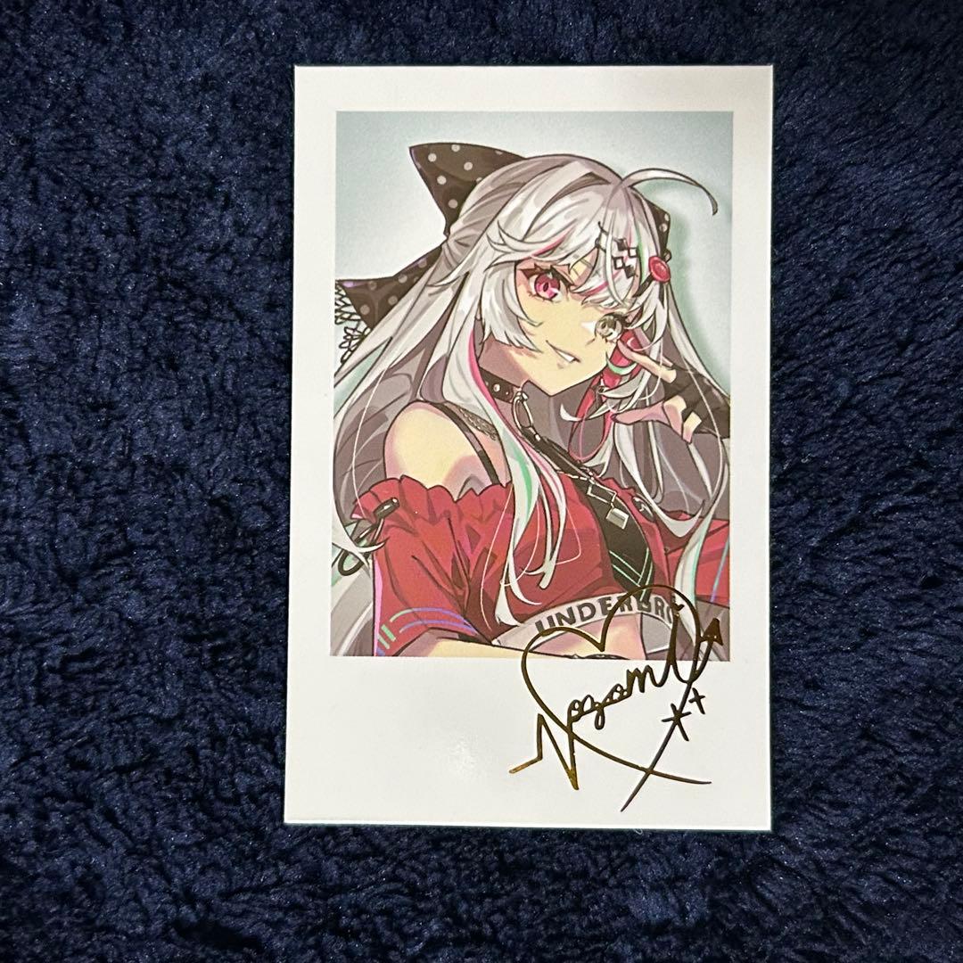 石神のぞみ チェキ風カード にじさんじ 箔押しサイン入り - メルカリ