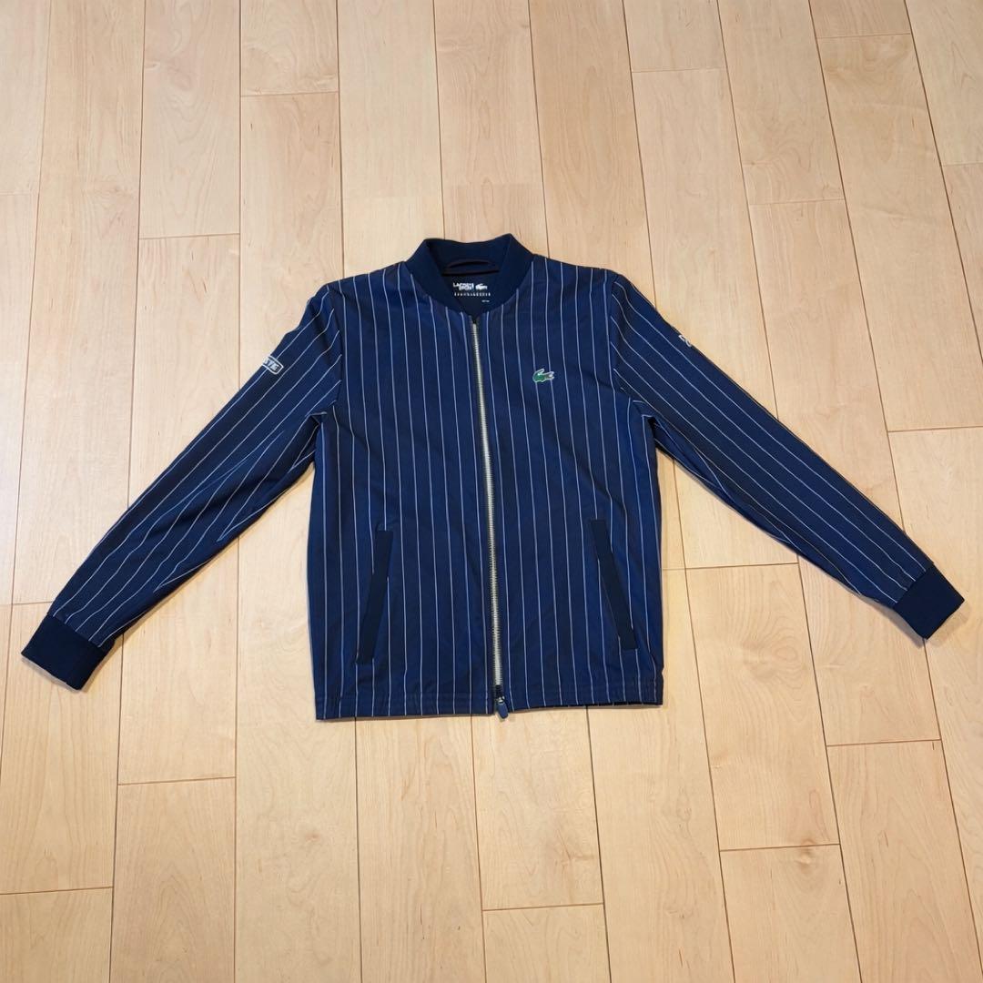 希少・未使用】LACOSTE ジョコビッチモデル ピンストライプ ブルゾン