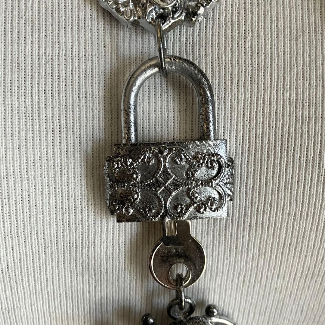 一点物】ジャンポールゴルチエ ネックレス バッファロースカル 南京錠