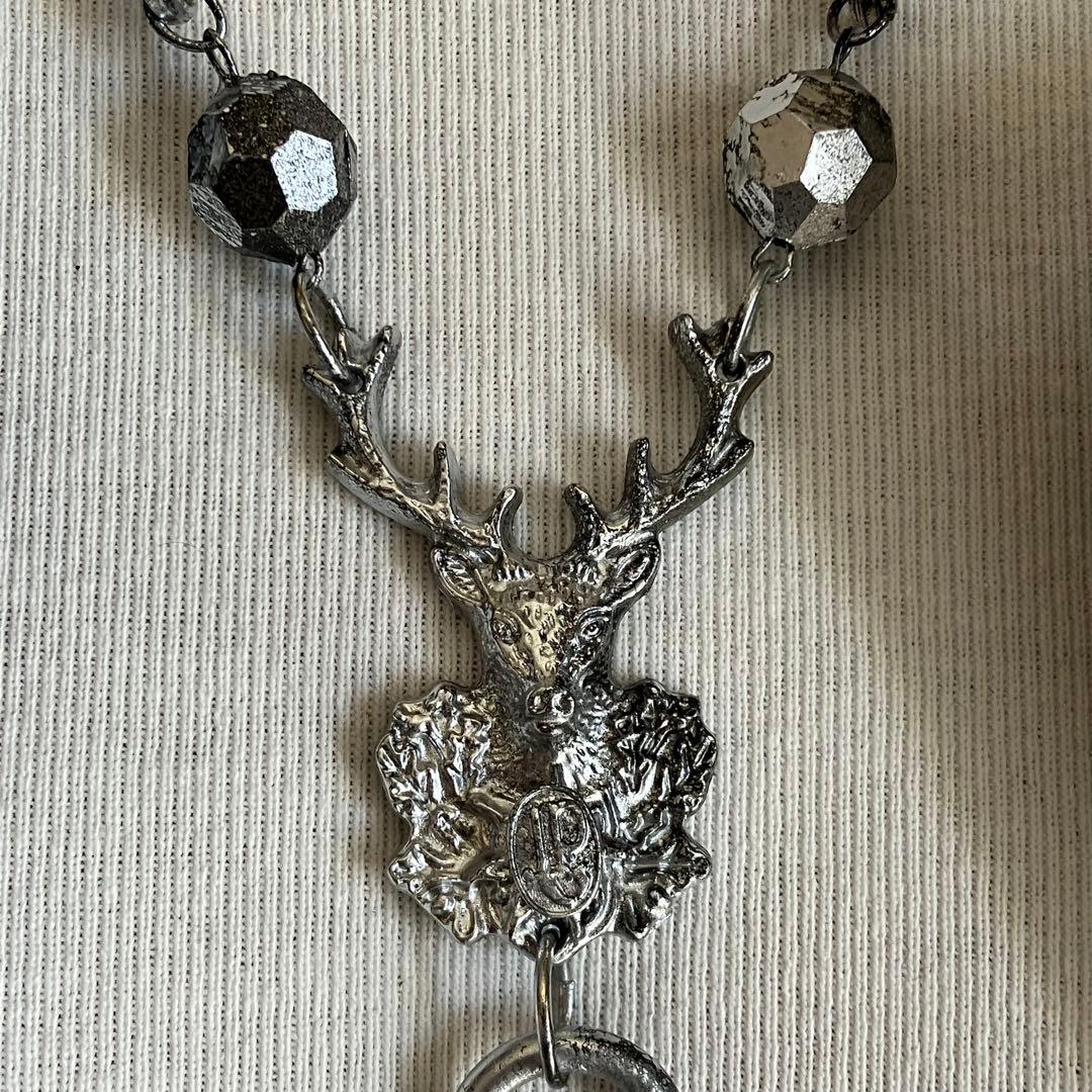 一点物】ジャンポールゴルチエ ネックレス バッファロースカル 南京錠