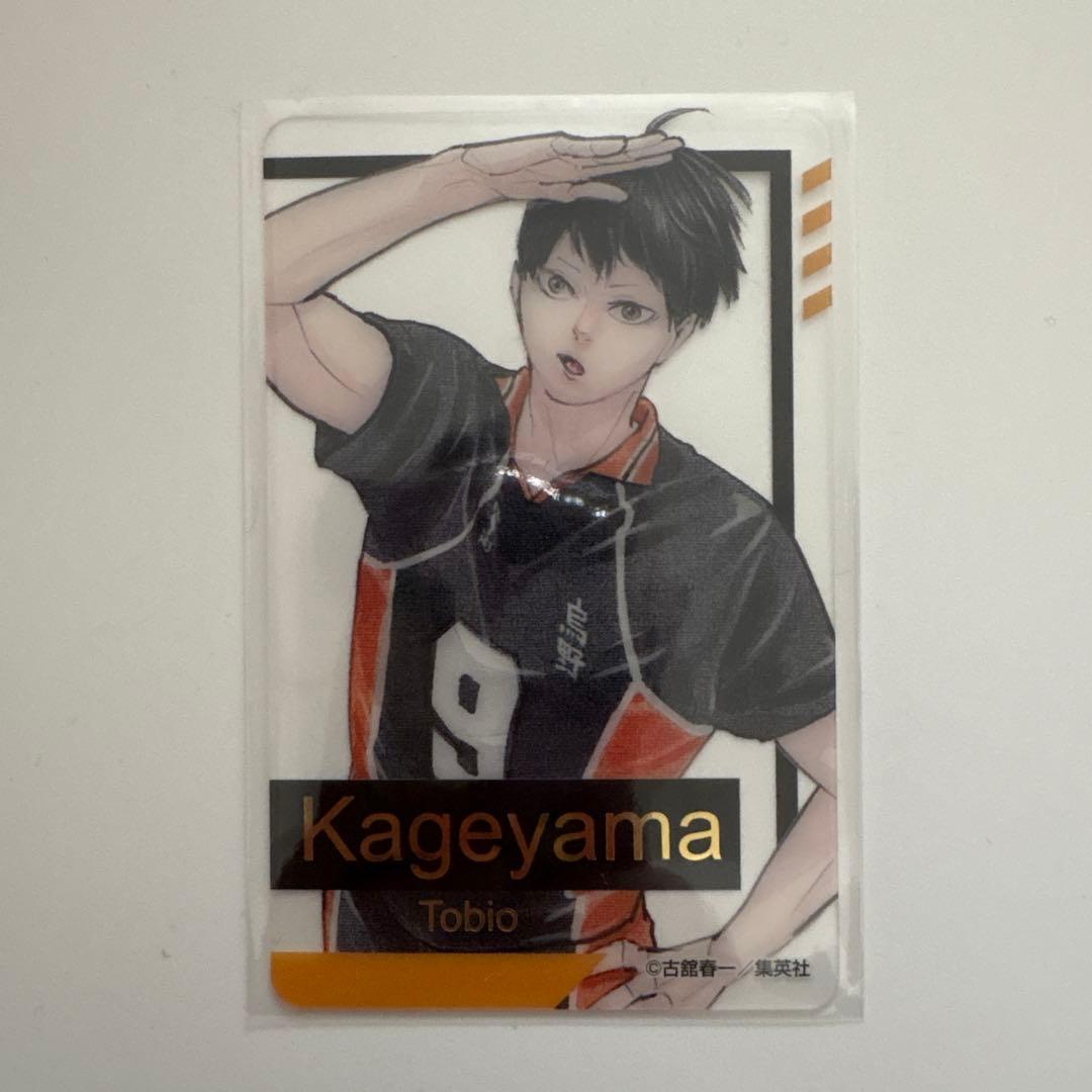 最安値 ハイキュー‼︎ ファンパーク 影山 飛雄 箔押しクリアカード