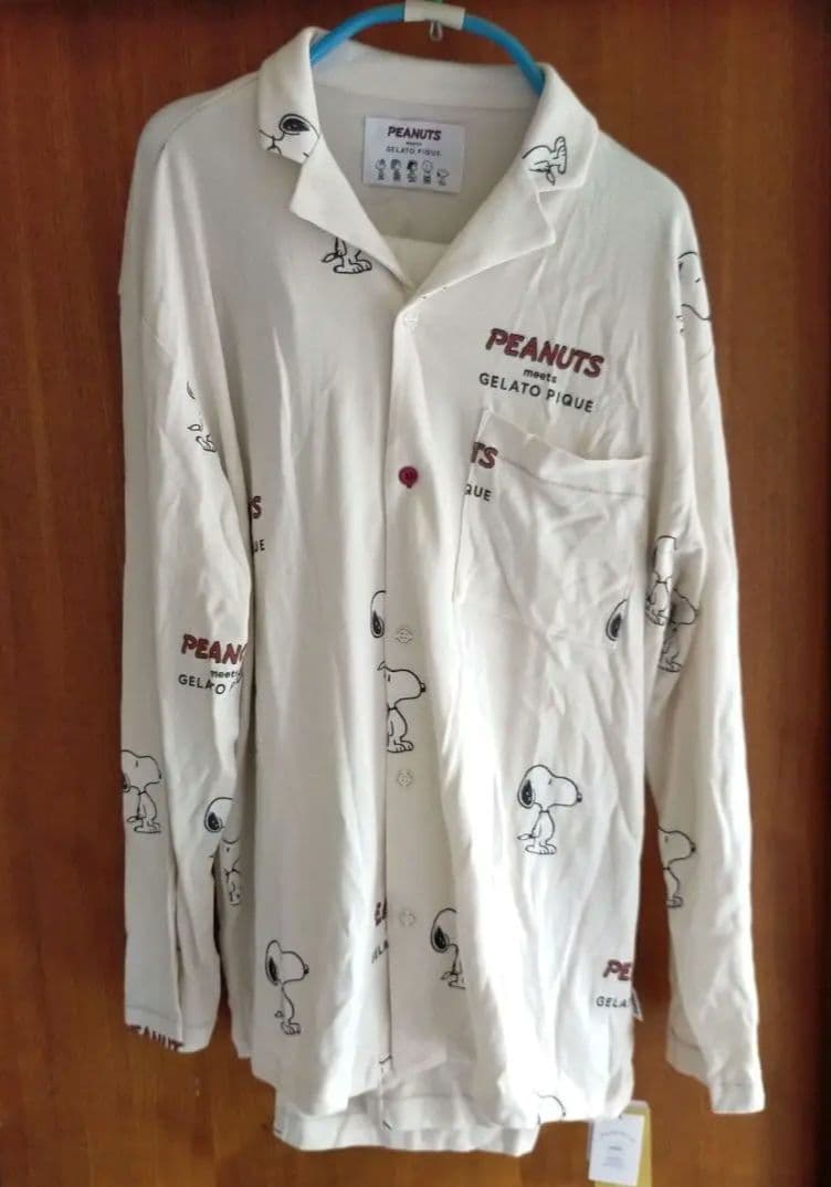 八咫烏！ジェラート ピケ　レディース スヌーピー柄　パジャマ上下 PEANUTS】オリジナルアート 総柄プルオーバー(カットソー・Tシャツ