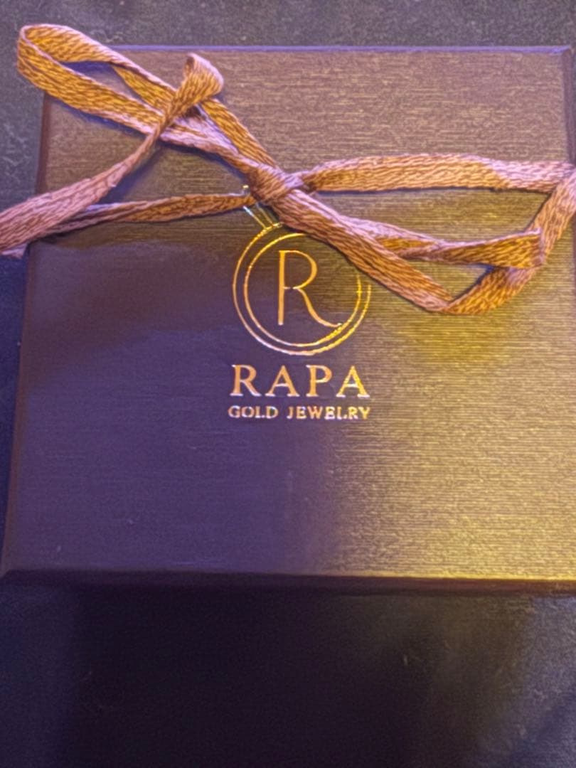 RAPA K18 18金 バブルリング 14号 幅2mm