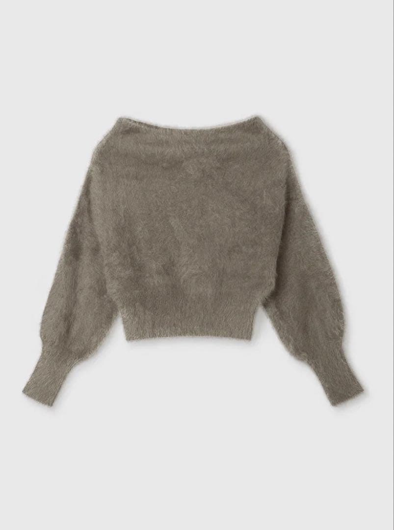 ánuans ラクーンフォックスオフショルニットプルオーバー MOCA