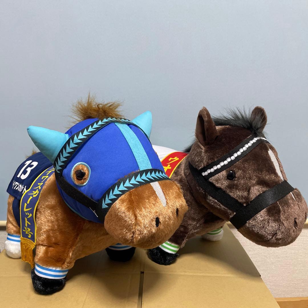ナムコ　ウオッカ＆ダイワスカーレットサラブレッドコレクションふわふわBIG