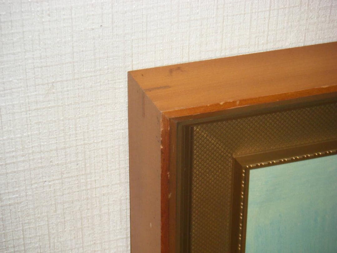 【真作】絵画　作者不詳　油彩6号　花　逸品　Q165