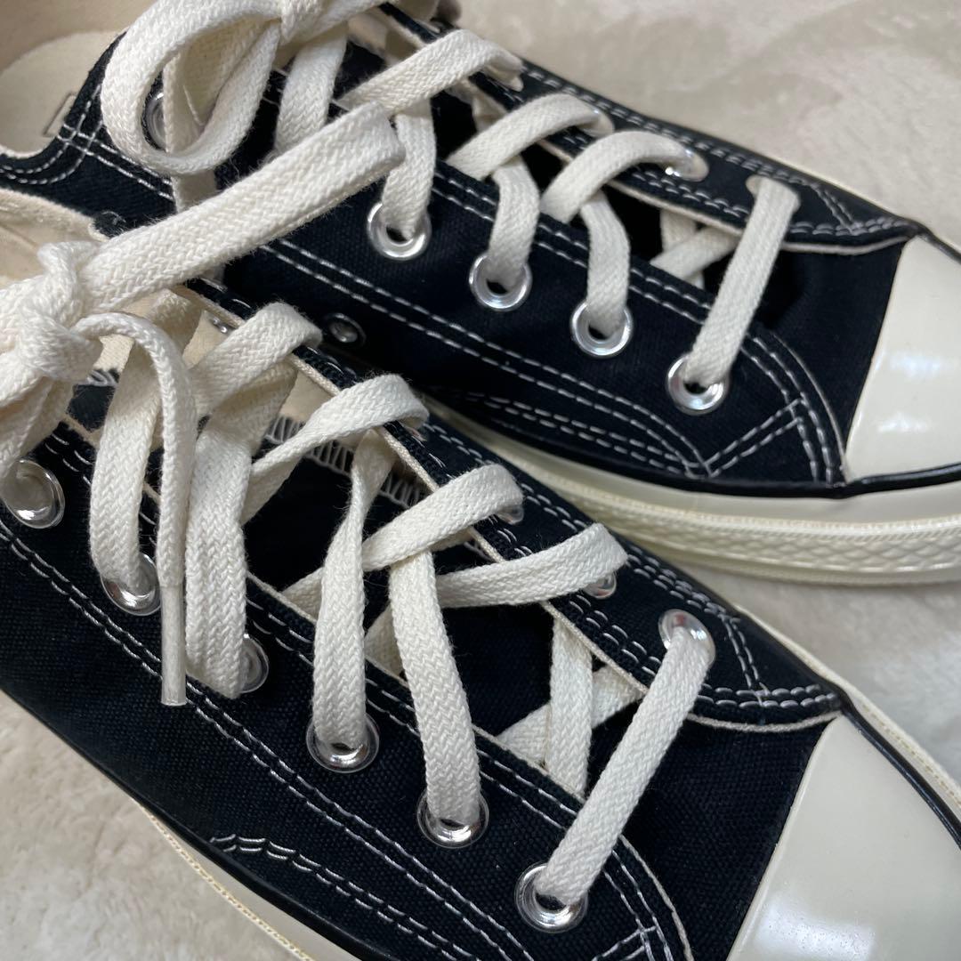 海外限定】コンバース チャックテイラー ct70 黒 ローカット 24bm