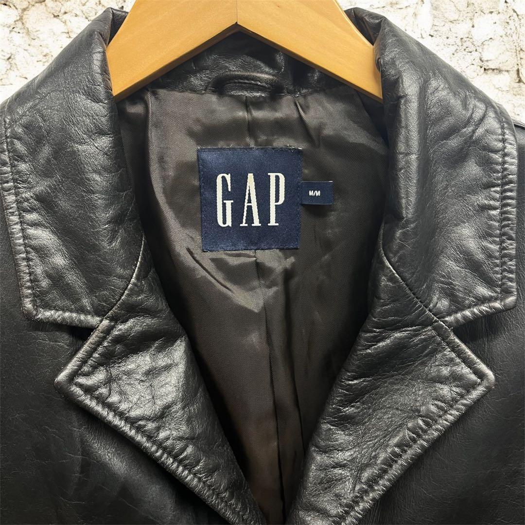 野村訓市着用 OLD GAP 牛革 レザー カーコート 90s Mサイズ - メルカリ