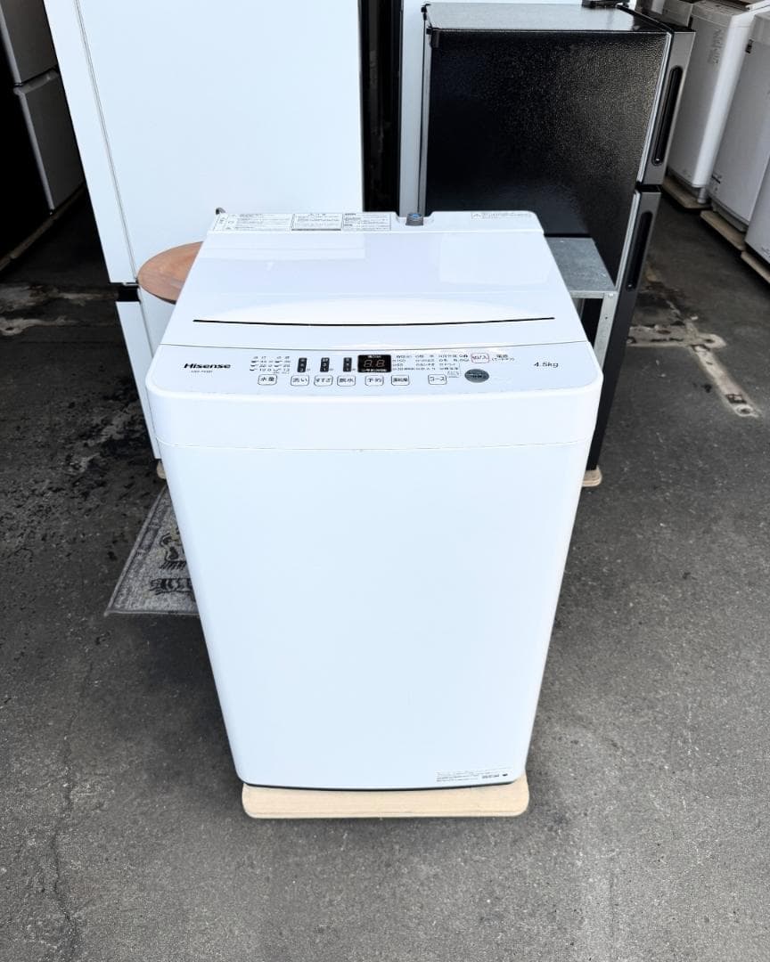 設置まで✨ Hisense 一人暮らし洗濯機 4.5kg✨ 2020年製⭕️
