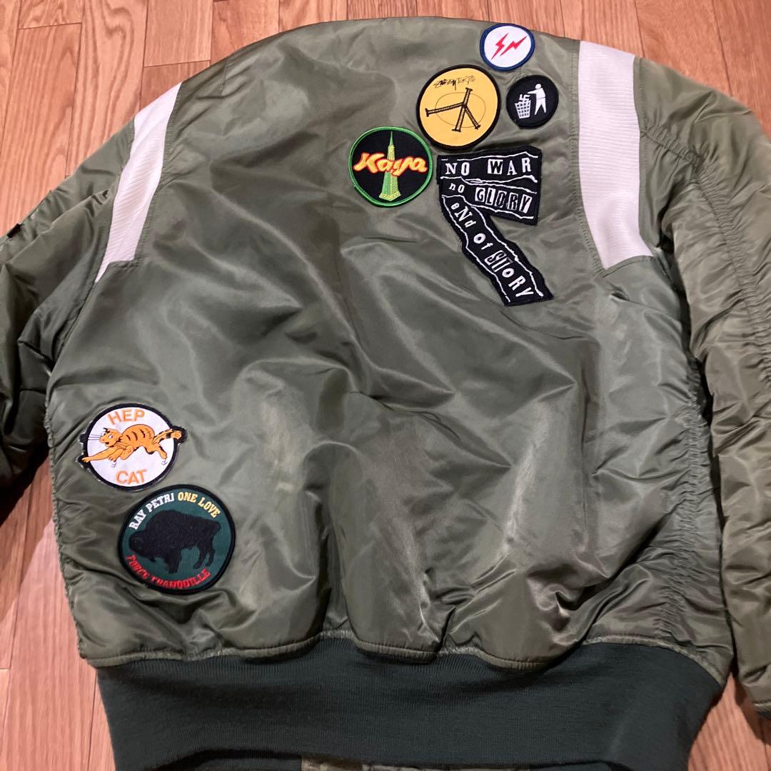 stussy × ALPHA × fragment MA-1 コラボ 25周年 - メルカリ