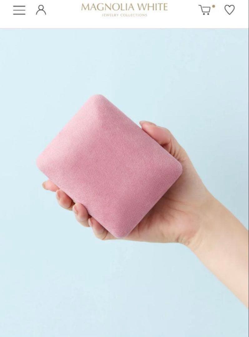 未使用箱付き】マグノリアホワイト石井美保 ジュエリーケース ピンク大