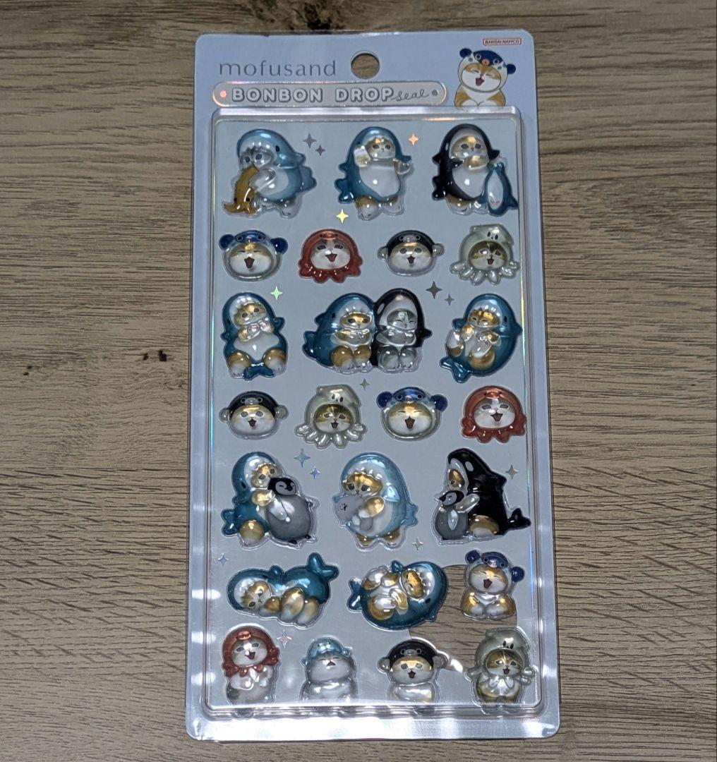 mofusand ボンボンドロップシール サメにゃん - メルカリ