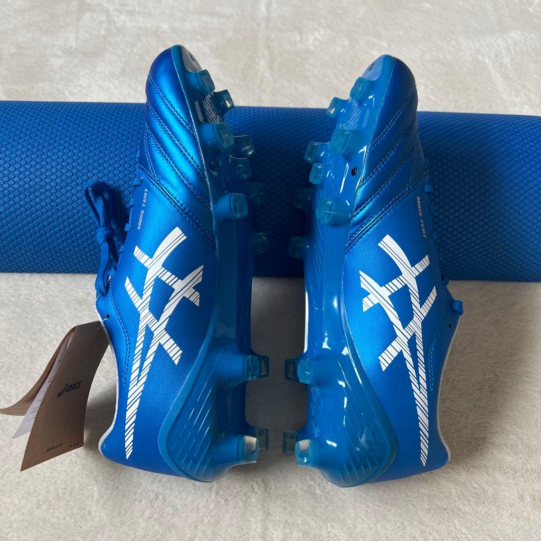 asics サッカーシューズ スパイク 青　25.5cm